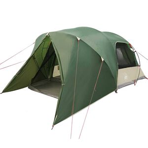 vidaXL D&oacute;mov&yacute; stan pre 4 osoby so strechou Zelen&aacute; 455 x 252 x 178 cm