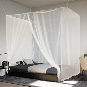 vidaXL Z&aacute;vesn&aacute; Moskyti&eacute;ra 156 sieťka biela 220x100x150 cm