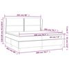 vidaXL Boxspring posteľ s matracom tmavosiv&aacute; 200x200 cm l&aacute;tka