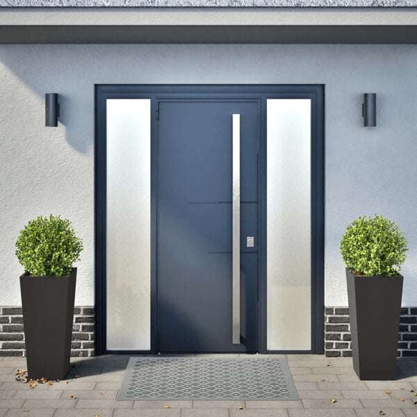 vidaXL Z&aacute;hradn&eacute; kvetin&aacute;če 2 ks, čierne 35x35x75 cm, oceľ