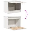 vidaXL Nástenné skrinky biele 45x30x35 cm masívne borovicové drevo