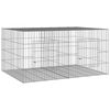 vidaXL 2-panelov&aacute; klietka pre kr&aacute;liky 110x79x54 cm pozinkovan&eacute; železo