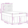 vidaXL Boxspring posteľ s matracom tmavohned&aacute; 120x190 cm l&aacute;tka