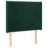 vidaXL Čelo postele so z&aacute;hybmi tmavosiv&eacute; 83x16x118/128 cm zamat