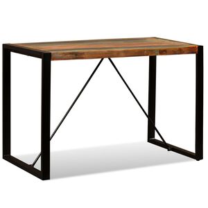vidaXL Jed&aacute;lensk&yacute; st&ocirc;l, recyklovan&yacute; mas&iacute;v 120 cm