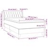 vidaXL Posteľn&yacute; r&aacute;m boxspring s matracom sivohned&yacute; 90x190 cm l&aacute;tka