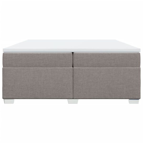 vidaXL Boxspring posteľ s matracom sivohned&yacute; 200x200 cm l&aacute;tka