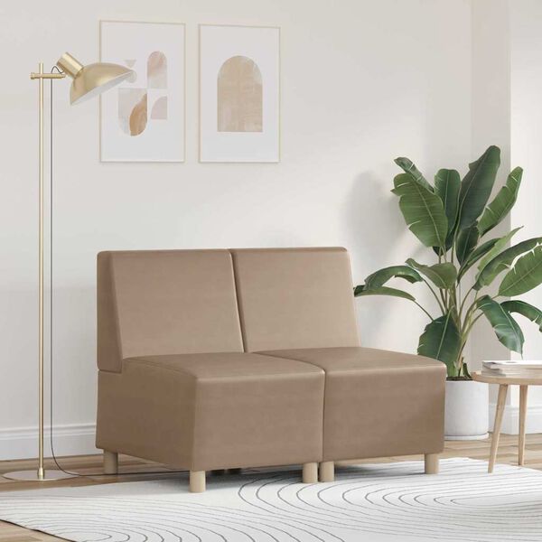 vidaXL Bezr&uacute;čkov&aacute; modul&aacute;rna sofa jednotka 2 pcs Kapuč&iacute;nov&aacute;