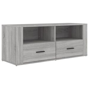 vidaXL TV skrinka siv&yacute; dub sonoma 100x35x40 cm spracovan&eacute; drevo