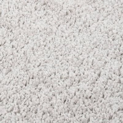 vidaXL Chlpatý koberec bledosivý 140x200 cm protišmykový