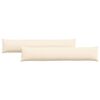vidaXL Vank&uacute;&scaron;e na pohovku 2 pcs Kr&eacute;mov&aacute; 200 x 40 cm Kord&uacute;rov&aacute; tkanina