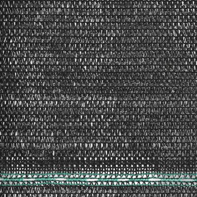 vidaXL Zástena na tenisový kurt, HDPE 1,4x50 m, čierna