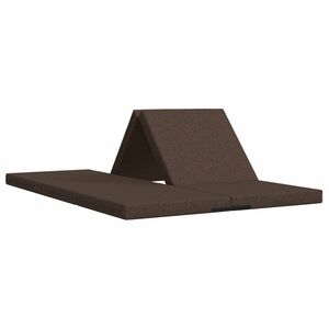 vidaXL Skladacia pohovka na span&iacute; 140 x 67 x 15 cm Sivohned&aacute;