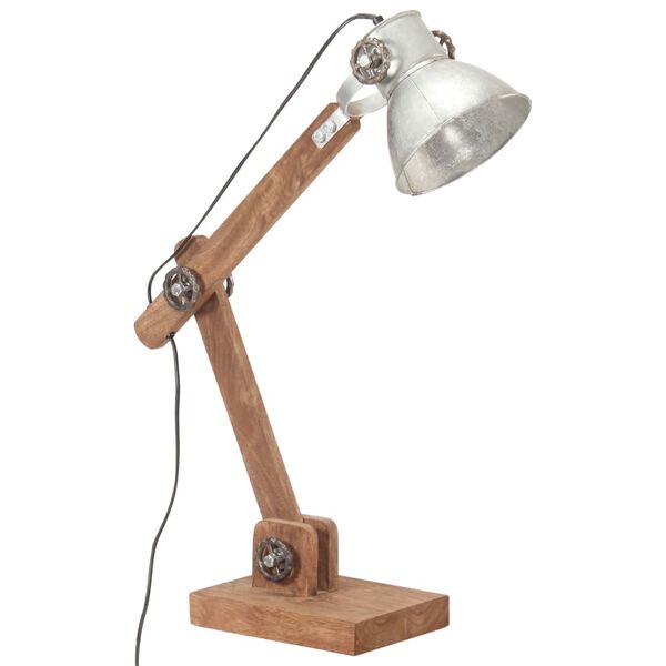 vidaXL Industri&aacute;lna stropov&aacute; lampa strieborn&aacute; okr&uacute;hla 58x18x90 cm E27