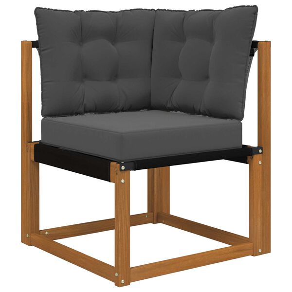 vidaXL Vank&uacute;&scaron; na vonkaj&scaron;iu pohovku 3 pcs Antracit Polyester