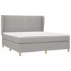 vidaXL Boxspring posteľ s matracom bledosiv&aacute; 180x200 cm l&aacute;tka