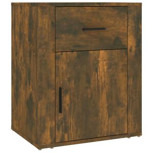 vidaXL Nočn&yacute; stol&iacute;k dymov&yacute; dub 50x36x60 cm spracovan&eacute; drevo