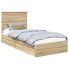 vidaXL &Uacute;ložn&aacute; posteľ Sonoma dub 75 x 190 cm Kompozitn&eacute; drevo