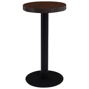 vidaXL Bistro stol&iacute;k tmavohned&yacute; 40 cm MDF