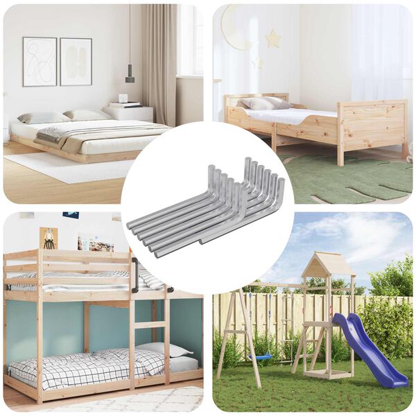 vidaXL &Scaron;esťhrann&yacute; kľ&uacute;č 1800 pcs Strieborn&aacute; 32 x 86 mm Oceľ