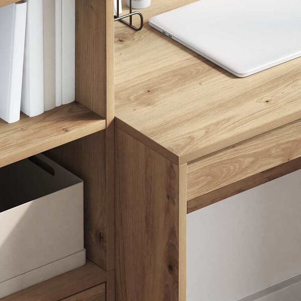 vidaXL St&ocirc;l so z&aacute;suvkou 2 pcs Remeseln&yacute; dub