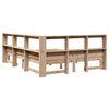 vidaXL Posteľ s knižnicou bez matraca 140x200 cm borovicov&yacute; mas&iacute;v