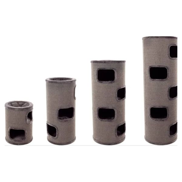 FLAMINGO Škrabací sud pre mačky Enes sivý S 42x42x56 cm