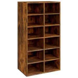 vidaXL Reg&aacute;l na top&aacute;nky dymov&yacute; dub 54x34x100,5 cm spracovan&eacute; drevo