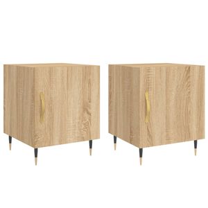 vidaXL Nočn&eacute; stol&iacute;ky 2 ks dub sonoma 40x40x50 cm kompozitn&eacute; drevo