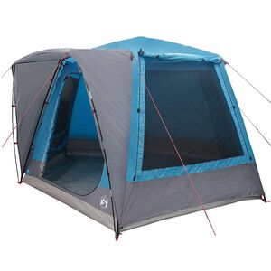 vidaXL Kempingov&yacute; stan 8-miestny Modr&aacute; Polyester Vodoodoln&yacute;