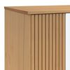 vidaXL Šatník OLDEN, bielo hnedý 76,5x53x172 cm, borovicový masív