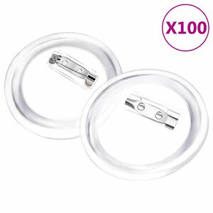 vidaXL Sada odznakov so &scaron;pendl&iacute;kmi 100 s&aacute;d akrylov&aacute; 58 mm