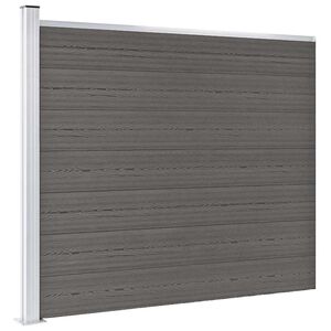 vidaXL Plotov&yacute; panel WPC 175x146 cm siv&yacute;