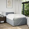 vidaXL Boxspring posteľ s matracom bledosivá 120x190 cm látka