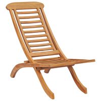 vidaXL Skladacia záhradná stolička 50x90x69 cm teakový masív