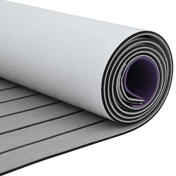 vidaXL Podlaha na loď svetlosiv&aacute; a čierna 240 x 60 cm EVA pena