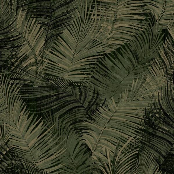 DUTCH WALLCOVERINGS Tapeta Palm zelená
