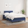 vidaXL Boxspring posteľ s matracom modr&aacute; 120x190 cm l&aacute;tka