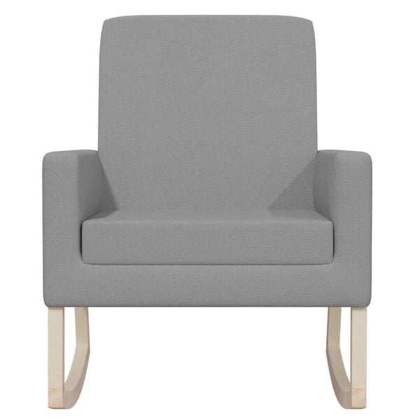 vidaXL Hojdacie kreslo svetlosivé látkové