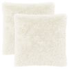 vidaXL Podložka 2 ks HEERLEN Biela 80 x 80 cm PV fleece