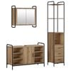 vidaXL Set kabinetov do k&uacute;peľne 3 ks Dub artisan 40 x 36 x 200,5 cm