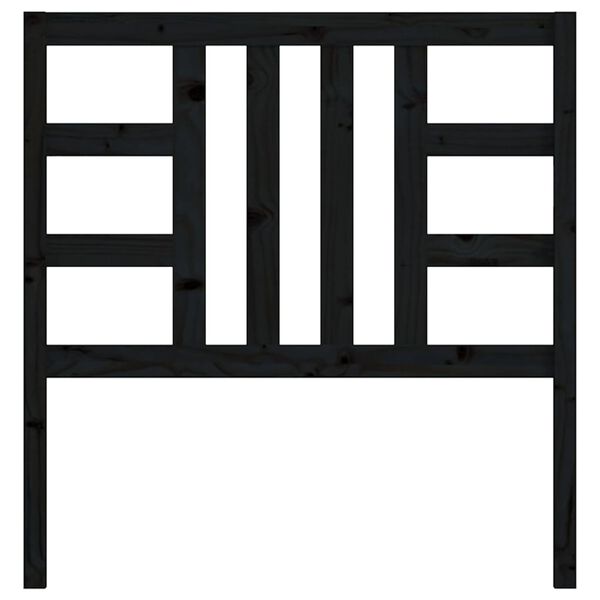 vidaXL Čelo postele čierne 96x4x100 cm masívna borovica