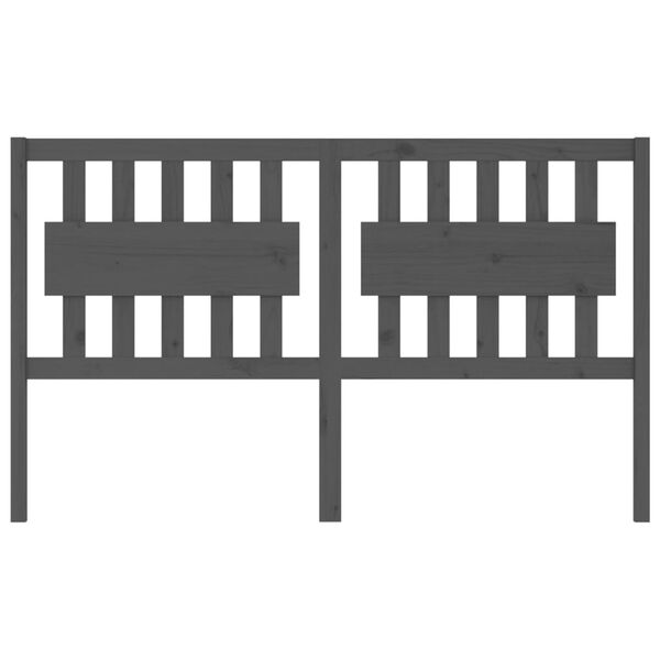 vidaXL Čelo postele sivé 165,5x4x100 cm masívna borovica