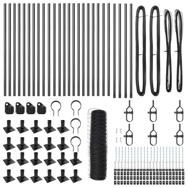 vidaXL Stĺp na plot. Siv&aacute; 50 x 0,8 m (36 mm sieť) Ocel a PVC