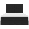 vidaXL Postel s &uacute;ložn&yacute;m prostorem a LED svetlom Čierna 140 x 190 cm