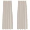 vidaXL Voile z&aacute;clona 2 ks Pieskov&aacute; 245 x 140 cm Polyester