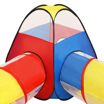 vidaXL Detský stan na hranie s 250 loptičkami farebný 190x264x90 cm
