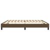 vidaXL Posteľn&yacute; r&aacute;m s boxspringom tmavohned&aacute; 200x200 cm l&aacute;tka