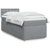 vidaXL Boxspring posteľ s matracom bledosiv&yacute; 100x200 cm l&aacute;tka