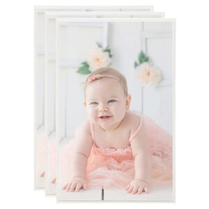 vidaXL Fotor&aacute;miky na st&ocirc;l, kol&aacute;ž 3 ks, strieborn&eacute; 13x18 cm, MDF